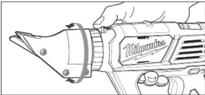 MILWAUKEE 263620 - Rotating the Shear Head - 1