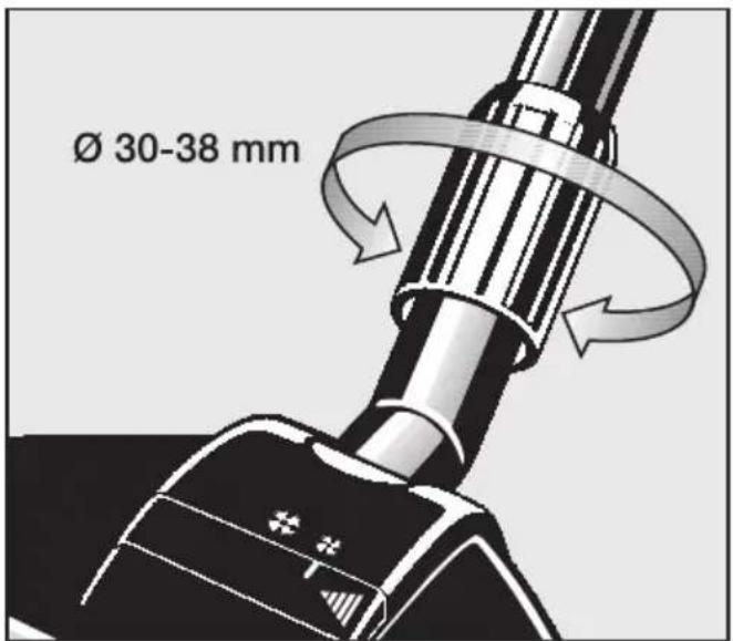 MIELE STB 2053 - Nebenluftschieber öffnen - 1
