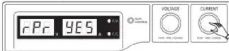 VOLTCRAFT PPS13610 - Vooraf ingestelde uitgangswaarden (P1/P2/P3) resetten naar de standaard fabriekswaarden - 4