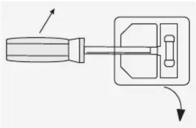 VOLTCRAFT DPPS3220 - a) Remplacement du fusible de secteur - 1