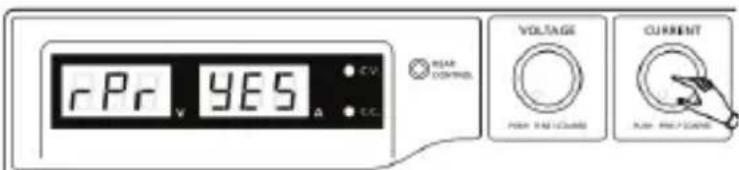 VOLTCRAFT DPPS3220 - b) Réinitialiser les préroglages de sortie (P1/P2/P3) aux valeurs par défaut - 4