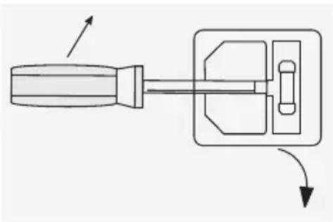 VOLTCRAFT CPPS32042 - b) Remplacement du fusible de secteur - 1