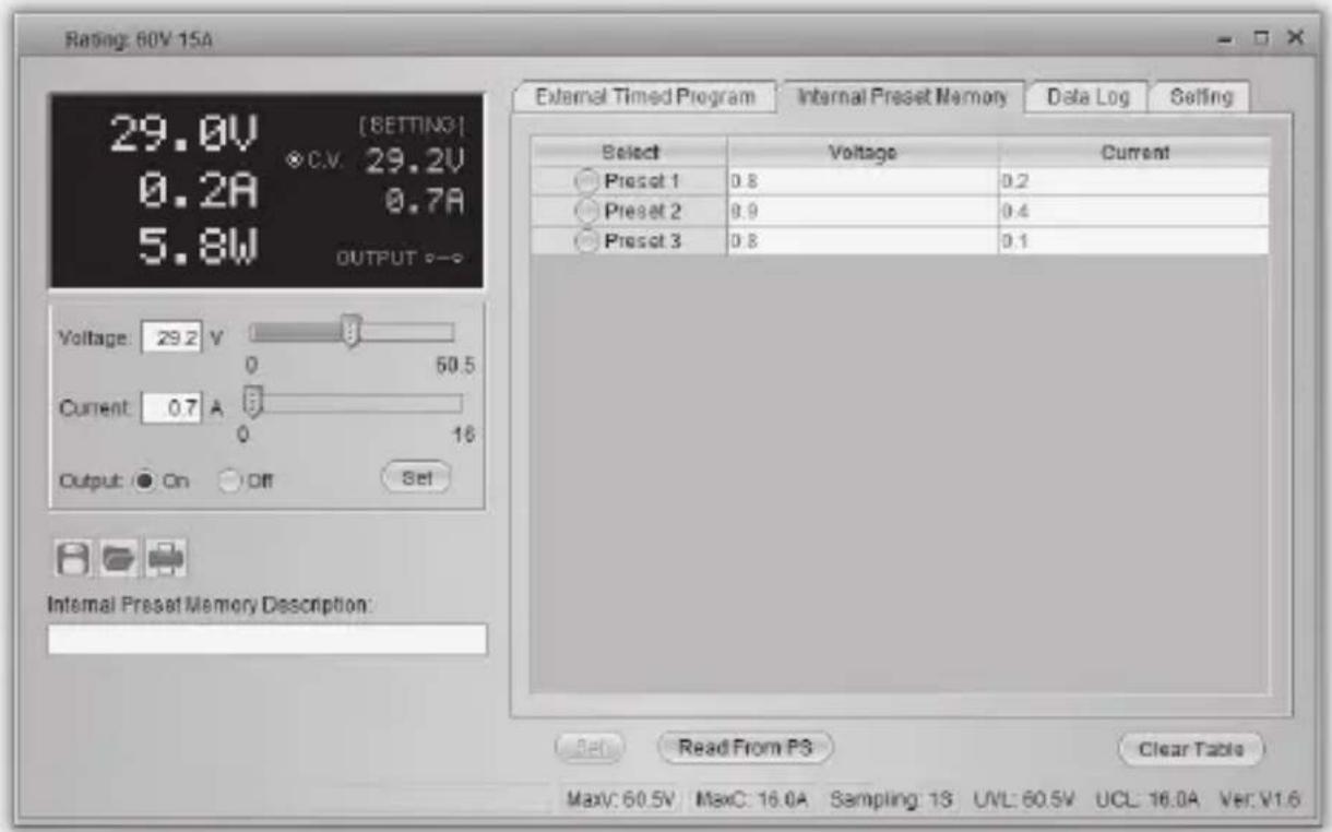 VOLTCRAFT PPS11603 - Mémoire interne préréglée - 1