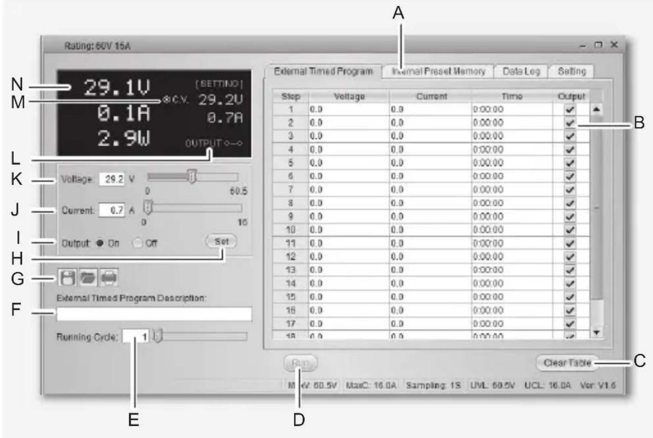 VOLTCRAFT PPS11360 - BEDIENING MET DE PC SOFTWARE - 1