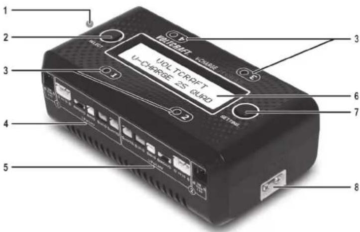 1 2 3 4 5 6 7 8 VOLT TCRPFT V-CHARGE 25 QIAD SETDM