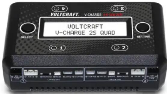 VOLTCAFT V-CHARGE 2S QUAD VOLTCAFT V-CHARGE 2S QUAD SELECT 1 2 SETTING