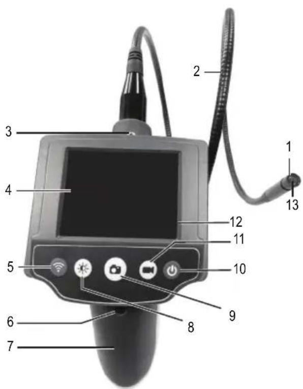 VOLTCRAFT BS310XWIFI - Bedieningselementen - 1