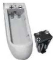 VOLTCRAFT BS310XWIFI - a) Batterijplaatsen/ervangen - 1