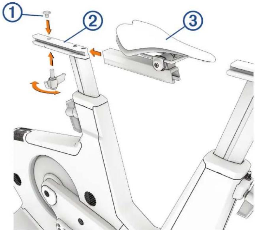 GARMIN Tacx NEO Bike Plus - Installation de la selle - 4