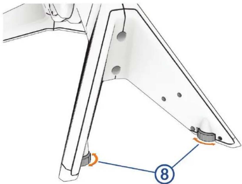 GARMIN Tacx NEO Bike Plus - Installation des pieds sur le home trainer - 4