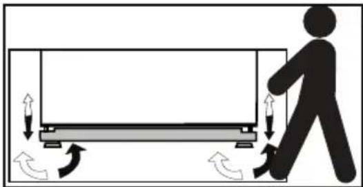 BLOMBERG BRFB21612SS - Adjusting the feet - 1