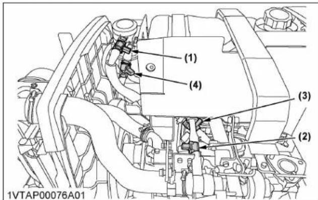 KUBOTA MX5400 - Réchauffeur antigel pour le séparateur d'huile (si équipe) - 1