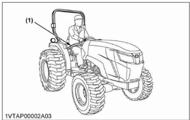 KUBOTA MX5400 - Démarrage du tracteur [type HST] - 2