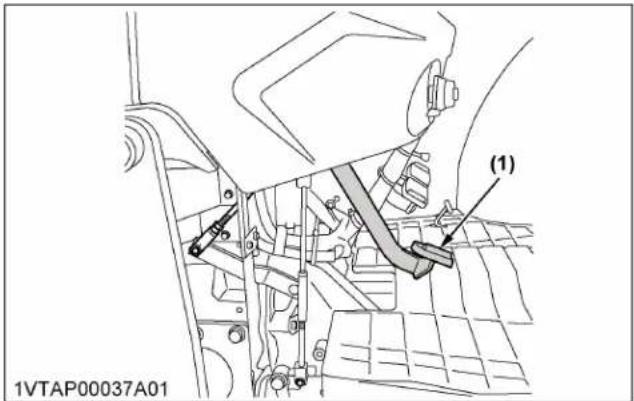 KUBOTA MX5400 - Démarrage du moteur [type à transmission manuelle] - 4