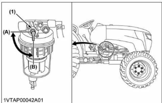 KUBOTA MX5400 - Démarrage du moteur [type HST] - 3