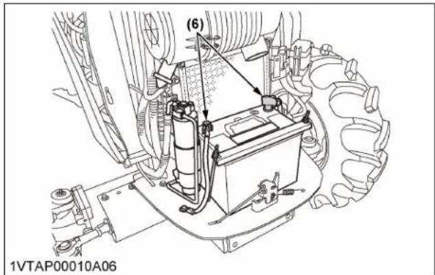 KUBOTA MX6000 - Lubrification des graisseurs [4RM] - 4