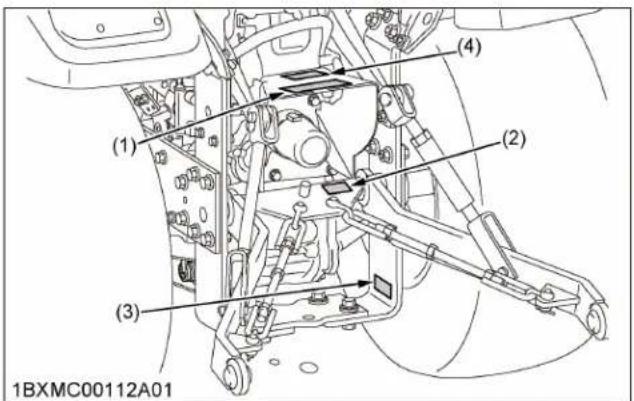 KUBOTA LA340 - Avertissement - 4