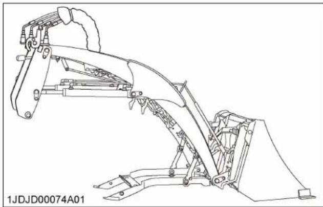 KUBOTA LA340 - Entreposage du chargeur - 1