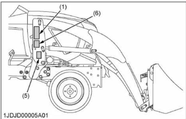 KUBOTA LA340 - Pour éviter des blessures corporelles: - 2