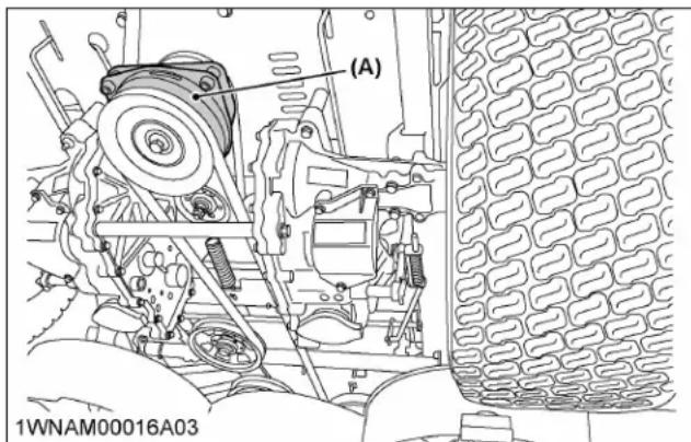 KUBOTA Z231BR48 - Réglage de l'embrayage électrique - 1