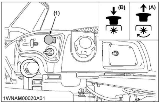 KUBOTA Z231BR48 - Interrupteur de PDF - 1