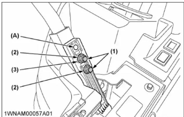 KUBOTA Z251KH54 - Position du levier (rapide ou lent) - 1