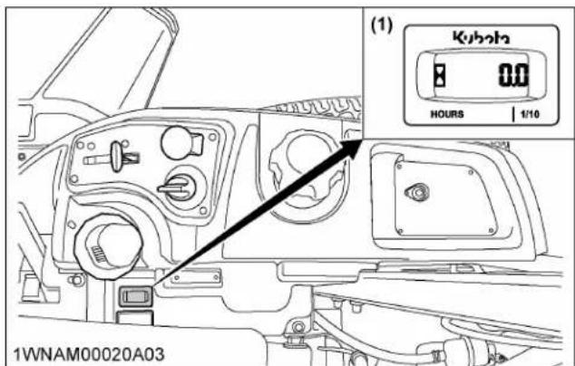KUBOTA Z231KH48 - Compteur d'heures - 1
