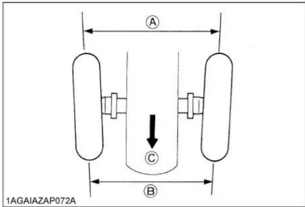 KUBOTA B2401 - Réglage du pincement des roues - 1