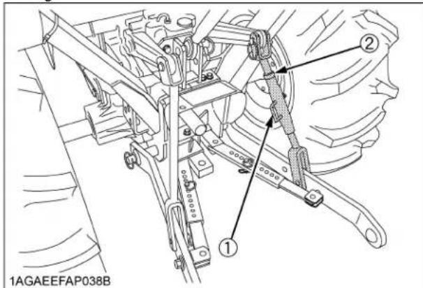 KUBOTA B2401 - Chandelier de relevage (droite) - 1