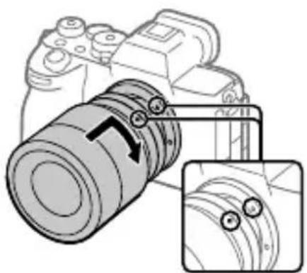 SONY Alpha A7R V - Anbringen eines Objektivs - 1