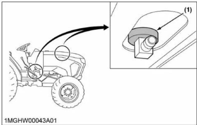 KUBOTA L3902 - Vérification de l'œillet de carburant - 1