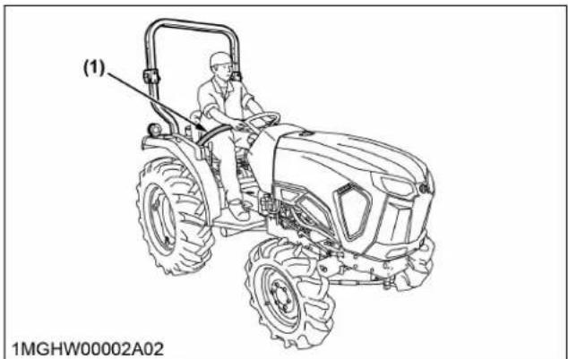 KUBOTA L3902 - Démarrage du tracteur [type HST] - 2