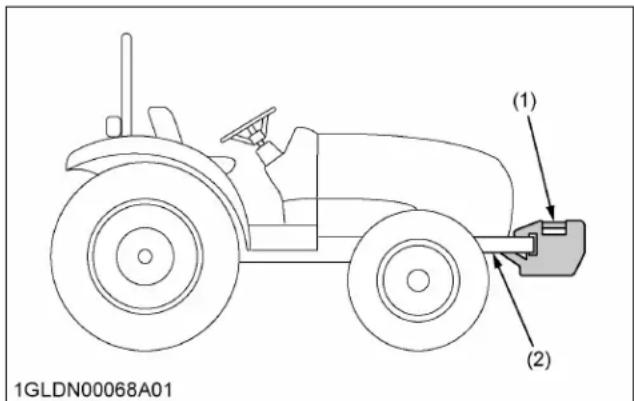 KUBOTA L3902 - Contrepoids avant (option) - 1