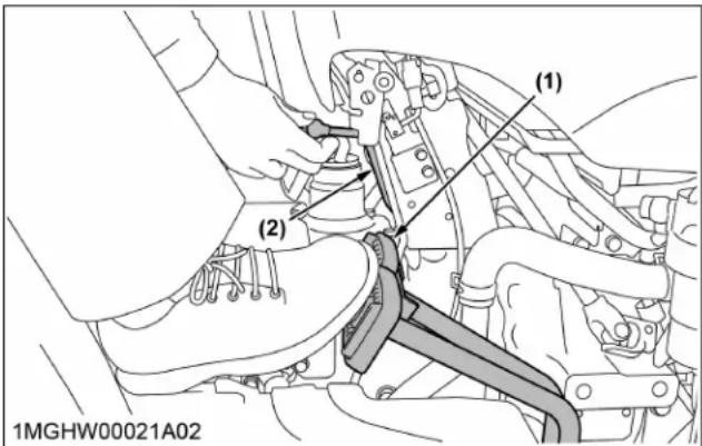 KUBOTA L3902 - Démarrage du moteur [type à transmission manuelle] - 1