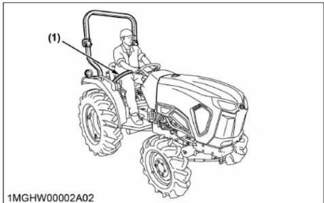 KUBOTA L3902 - Démarrage du tracteur [type à transmission manuelle] - 2