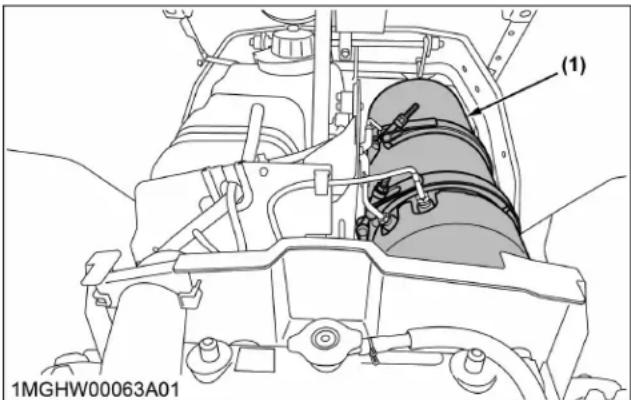 KUBOTA L3902 - Silencieux à filtre à particules diesel (DPF) - 1
