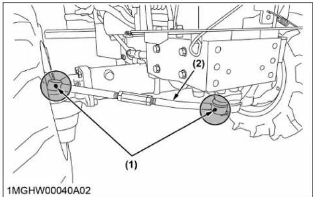 KUBOTA L3902 - Lubrification de tous les points de graissage - 2