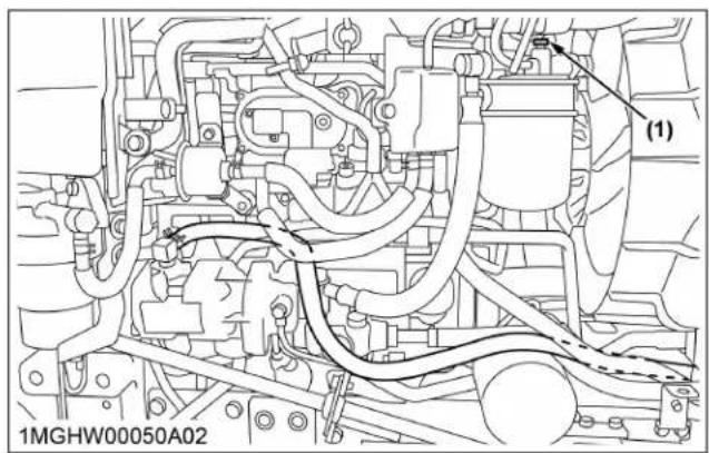 KUBOTA L3902 - Purge du circuit de carburant - 2