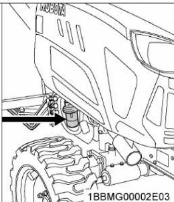 KUBOTA LX3310 - Remplacement du séparateur d'eau [LX3310] - 2