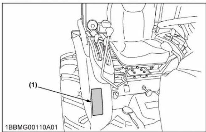 KUBOTA LX3310 - Avertissement - 2