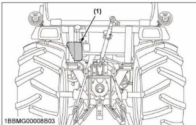 KUBOTA LX3310 - Ajout de liquide lave-glace (modèle CABINE) - 1