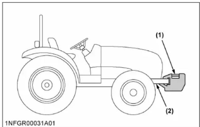 KUBOTA LX3310 - Poids avant (option) - 1