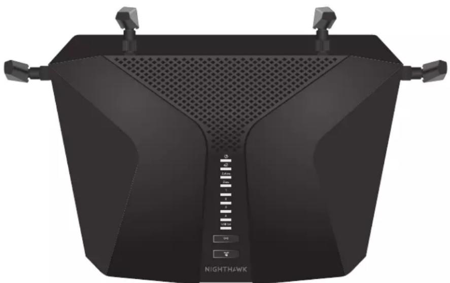 NETGEAR Nighthawk RAX50v2 - 前面八徳ルのLEDとボタ - 1
