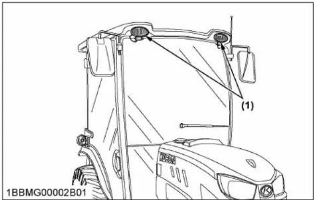 KUBOTA LX2610 - Projecteur de travail avant - 1