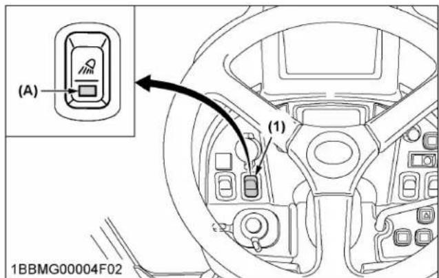 KUBOTA LX2610 - Interrupteur du projecteur de travail - 2