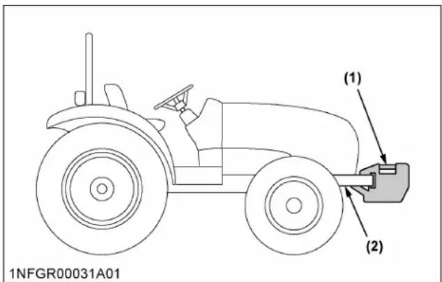 KUBOTA LX2610 - Poids avant (option) - 1