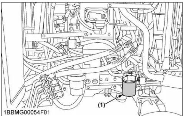 KUBOTA LX2610 - Remplacement du filtre à carburant [LX3310] - 1
