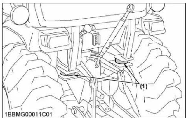 KUBOTA LX2610 - Vérification de la couche d'isolation de la CABINE (modèle CABINE) - 2