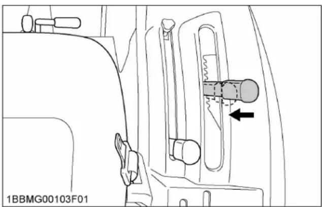 KUBOTA LX2610 - Pour désactiver le dispositif régulateur de vitesse - 1