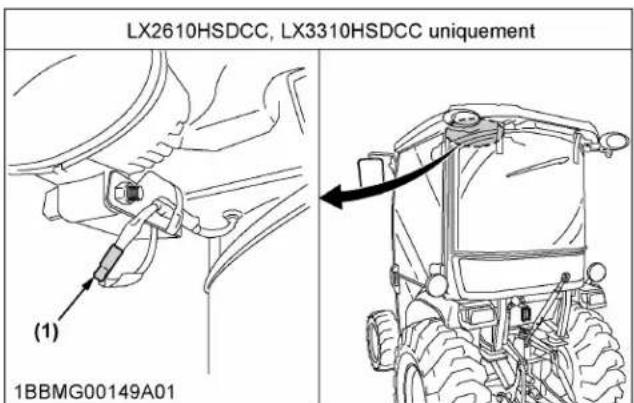 KUBOTA LX2610 - Interrupteurs et commandes manuelles - 2